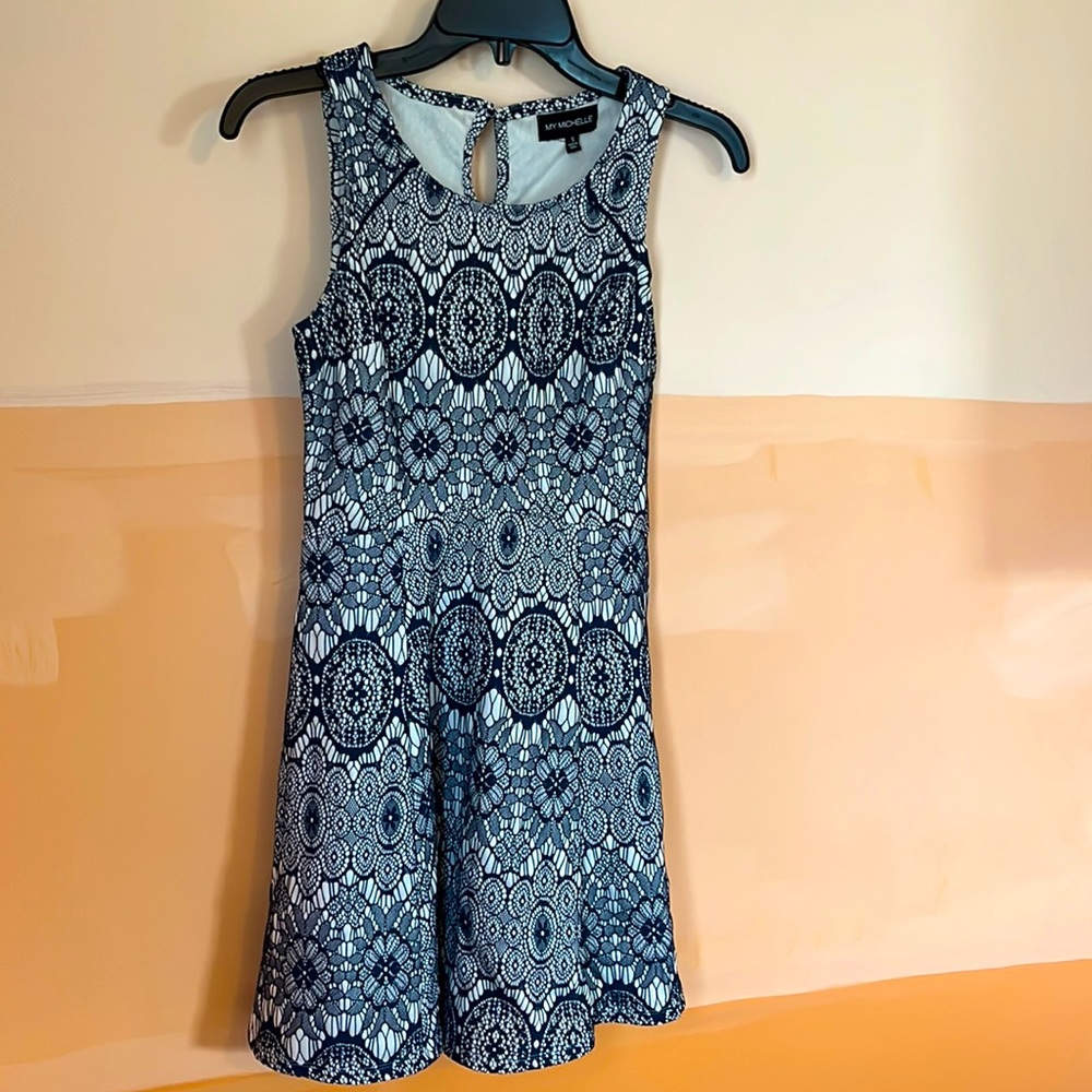 Patterned mini dress